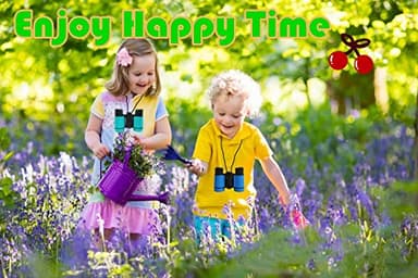 Scotamalone Kids Binoculars Shock Proof Toy Binoculars Set for Age 3-12 Years Old Boys Girls Bird Watching Educational Learning Hunting Hiking Birthday Presents - Image 4