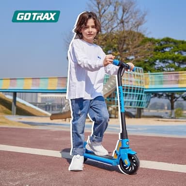 Gotrax GKS Electric Scooter, Kick-Start Boost and Gravity Sensor Kids Electric Scooter, 6" Wheels UL Certificated E Scooter for Kids Age of 6-12 (Blue) - Image 7