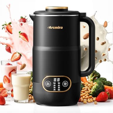 8 in 1 Nut Milk Maker, 8 Blade 35oz Homemade Almond, Oat, Coconut, Soy, Plant Based Milks and Non Dairy Beverages, Soy Milk Maker Machine with Delay Start/Keep Warm/Self-Cleaning/Boil Water - Image 1