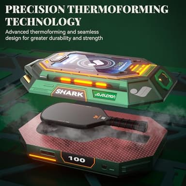 JOJOLEMON Pickleball Paddles Featuring a Raw Carbon Fiber Paddle Face and 16mm Power Polymer Core Pickleball Rackets Designed for Spin and Consistency - Image 2