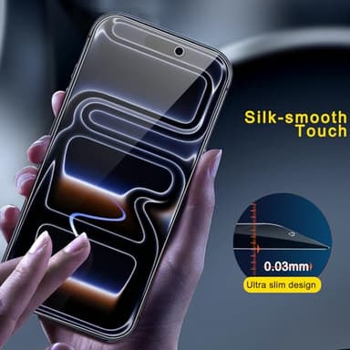 Ferilinso Auto-Dust-Install 3 Pack Privacy Screen Protector for iPhone 17 Pro Max with (Private Accessories)-Metal Aluminum Alloy Camera Lens Protector, Tempered Glass Cover, Case Friendly - Image 7