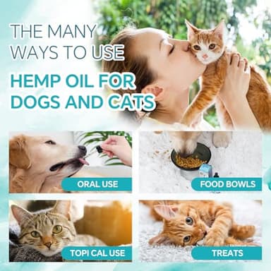 Woyamay Hemp Oil for Dogs and Cats - Hemp Oil Drops Rich in Omega 3, 6, 9 and Organic Extract Helps Pets with Аnxiеty, Pаin, Strеss, Slееp, Аrthritis, Sеizures Rеlief, Pets Calming Treat-2 Pack - Image 6