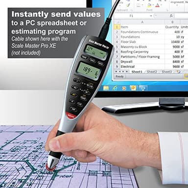 Calculated Industries 5006 Scale Master ProXE PC Interface Cable for the 6135 Scale Master ProXE, 15 feet, Black - Image 3