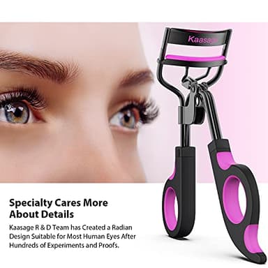 Kaasage Eyelash Curler with Pads, Lash Curler with 5 Extra Silicone Replacement Pads, Achieve Perfect Curls in 5 Seconds - Image 6