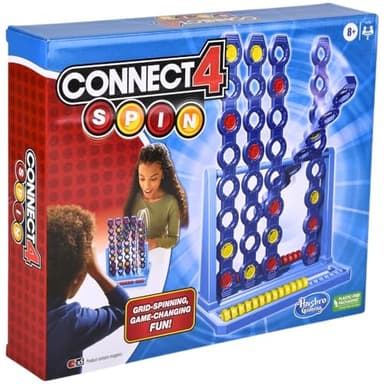 Hasbro Gaming Connect 4 Spin Game, Features Spinning Connect 4 Grid, 2 Player Board Games for Family and Kids, Strategy Board Games, Ages 8 and Up - Image 7