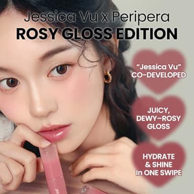 Peripera Ink Mood Glowy Tint | Lip-Plumping, Naturally Moisturizing, Lightweight, Glow-Boosting, Long-Lasting, Comfortable, Non-Sticky, Mask Friendly, No White Film 033 ROSY WISH - Image 2