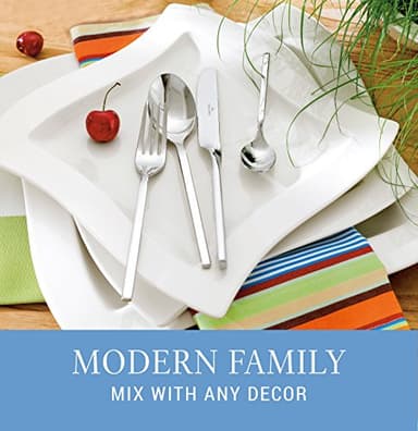 Villeroy & Boch New Wave Dinner Plates, Set of 4, Premium Porcelain, Made in Germany, 10.5 in - Image 3