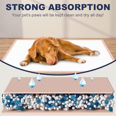 Oomicat XXL Puppy Pads, 35 Count Dog Pads Extra Large, 36"×36" Pink Pee Pads for Dogs｜Disposable Training Pads, Super Absorbent & Leak-Proof & Quick Drying Potty Pads for Doggy - Image 4
