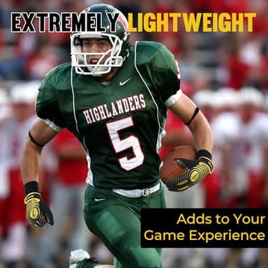 AIGEVTURE Mens Football Gloves Wide Receiver Youth Sticky Mens Receiving Gloves Best Gifts Black and Gold Medium - Image 5