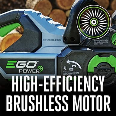 EGO POWER+ Chain Saw, 16” Battery Powered Chainsaw, Electric Cordless, Includes 56V 4.0Ah Battery and Charger – CS1613 - Image 7