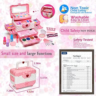 Kids Makeup Sets for Girls - Kids Makeup Sets for Girls 5-8, Maquillaje para Niñas, Play Make Up Kit, Best Toys for Little Girl,Princess Toddler Kid Stuff, Ages 3456789 10 Year Old Girl Birthday Gifts - Image 6