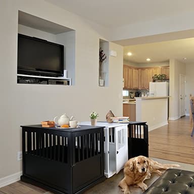 Casual Home Wooden Large Pet Crate, End Table, Espresso, 24 x 36.5 x 29.5 in - Image 5