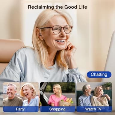 Hearing Aids for Seniors Rechargeable with Noise Cancelling, Hearing Amplifier with 5 Levels of Volume Adjustmen, Simple to Operate and Hear Clear Sound - Image 7
