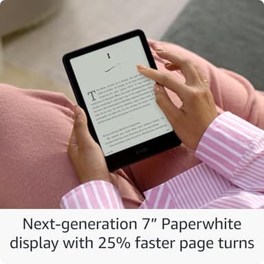 All-new Amazon Kindle Paperwhite (16 GB) – Our fastest Kindle ever, with new 7" glare-free display and weeks of battery life – Without lockscreen ads – Raspberry - Image 2