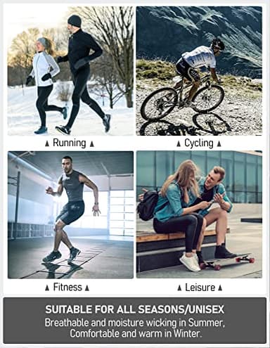 Airacker Ankle Athletic Running Socks Cushioned Breathable Low Cut Sports Tab Socks for Men and Women (6 Pairs) - Image 5