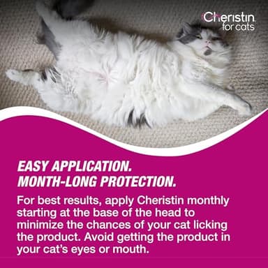 Cheristin Flea Treatment & Prevention for Cats | Fast Acting Topical flea Treatment for Cats Over 1.8 lbs | 1 Count (Pack of 2) - Image 8