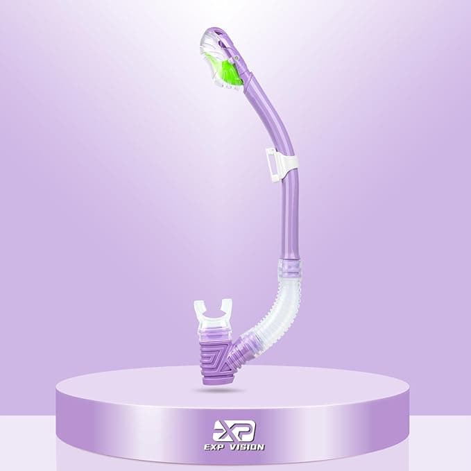 Dry Snorkel for Kids, Ultimate Snorkel Tube for Snorkeling, Freediving & Swimming, Easy-Breath Technology, Top-Mounted Dry Valve & Food-Grade Silicone Mouthpiece - Image 1