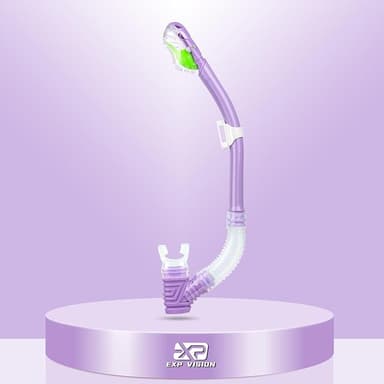 Dry Snorkel for Kids, Ultimate Snorkel Tube for Snorkeling, Freediving & Swimming, Easy-Breath Technology, Top-Mounted Dry Valve & Food-Grade Silicone Mouthpiece - Image 1