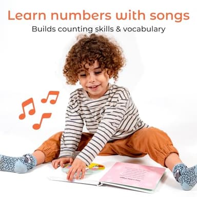 Cali's Books Number Book for Toddlers 1-3 - Learn to Count 1 2 3 Musical Books for Kids, Interactive Talking Baby Sound Book, Educational Song Learning Toys, Singing and Counting Music Toy for Babies - Image 3