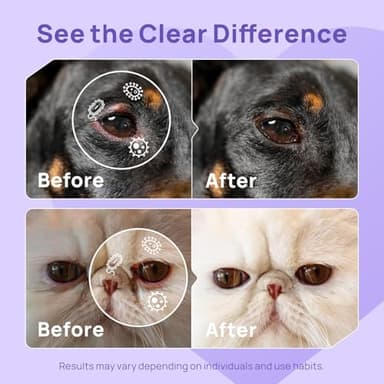 HICC PET Dog Eye Drops 5.1 fl oz Eye Drops for Dogs and Cats Vet-Recommended Dog Eye Infection Treatment to Soothe Infection Allergy, Relieve Dry Eyes Pink Eyes, Pet Tear Stain Cleaner - Image 4