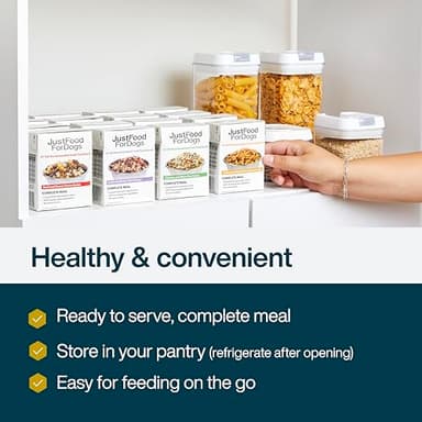 JustFoodForDogs Pantry Fresh Wet Dog Food, Complete Meal or Topper, Chicken & White Rice Human Grade Recipe - 12.5 oz (Pack of 6) - Image 5