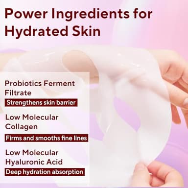 Nityrliv Bio-Collagen Real Deep Mask, 4 Pack Overnight Hydrating Face Mask for All Skin Types,Original Hydrating Collagen Face Mask - Image 5