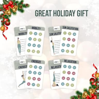 merka Yoga Cards Flashcard Deck - 50 Plastic Cards, One Size - 45 Asanas & Sanskrit Names - Yoga Gifts for Women - Image 5