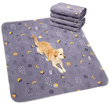 UPSKY Washable Pee Pads for Dogs 2 Pack 34" x 36" Reusable Puppy Pads Waterproof Pet Training Pads, Non-Slip Dog Mats Fast Absorbent Whelping Pads for Playpen, Potty, Crate, Bed - Image 1