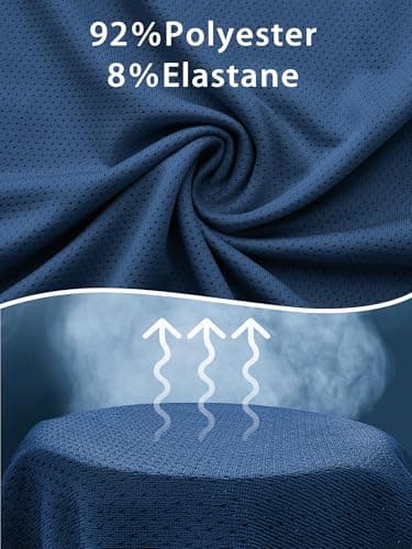 ANGEL CITIZ Mens Shirts Pack Moisture Wicking Shirts for Men Work Shirts Quick Dry 5P03-XL - Image 4