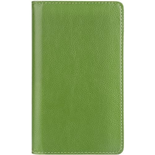 Sooez Leather Professional Business Card Book Holder Organizer, 240 Capacity Credit Card Booklet, PU Name Cards Holder Storage File for Men Women, Grass Green - Image 1