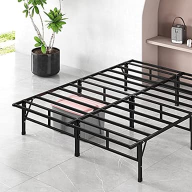ZINUS SmartBase Compack Mattress Foundation, 14 Inch Metal Bed Frame, No Box Spring Needed, Sturdy Steel Slat Support, King - Image 1