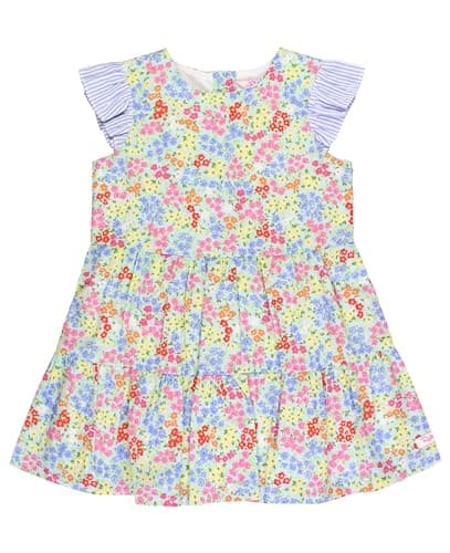 RuffleButts Petaling Around Flutter Sleeve Tiered Dress - 7 - Image 1