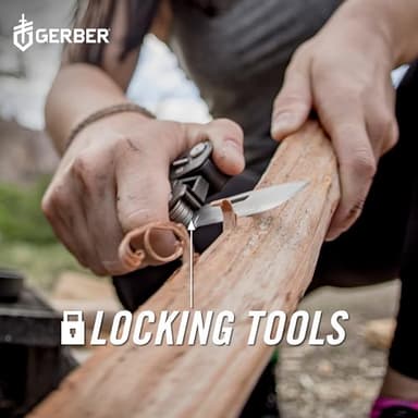 Gerber Gear Truss 17-in-1 EDC Needle Nose Pliers Multi tool - includes Pocket Knife, Screwdriver, and Bottle Opener Accessories - Gifts for Men, Fishing and Camping Gear - Gray with Standard Sheath - Image 6
