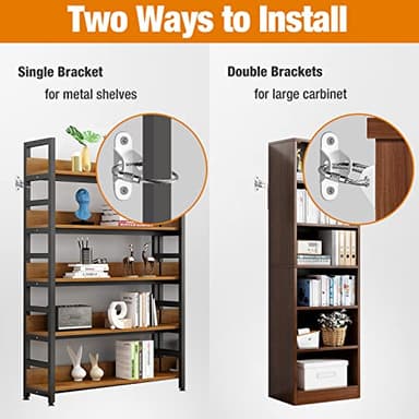 Ougourim Furniture Anchors (10 Packs) Anti Tip Furniture Anchors for Baby Proofing, Furniture Wall Anchor Earthquake Straps for Furniture Dresser Wall Safety Anchor Furniture Fasteners to Wall, White - Image 3