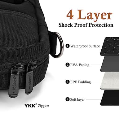 bagasin 15 15.6 16 inch Laptop Computer PC Shoulder Bag Carrying Case, Water-Repellent Fabric Briefcase, Lightweight Toploader, Business Casual or School - Image 2