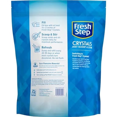 Fresh Step Crystals, Premium Cat Litter, Scented, 8 Pounds, Pack of 2 (Package May Vary) - Image 6