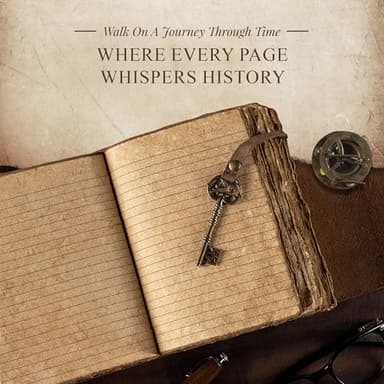 Vintage Leather Journal Lined Pages with Key - Antique Handmade Deckle Edge Vintage Paper Leather Bound Journal - Book of Shadows Journal - Leather Sketchbook - Drawing Journal - Great Gift - Image 2