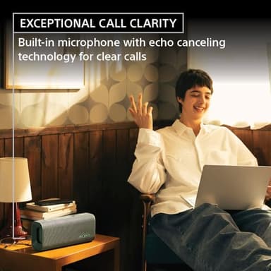 Sony ULT Field 3 Wireless Portable Bluetooth Speaker, IP67 Waterproof, Dustproof, Rustproof, and Shockproof with Enhanced Bass, 24 Hour Battery and Shoulder Strap (SRSULT30B), Black - Image 9