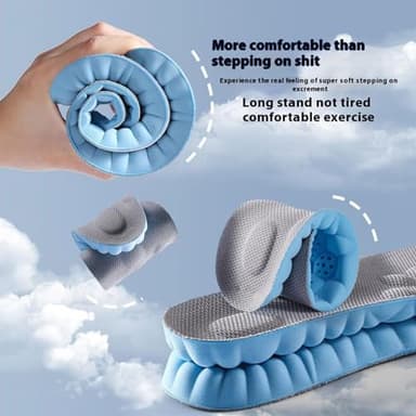 Steppers Insoles for Men Women, New Ultra-Soft Steppers Massage Insole, Trim to Fit Insoles with Arch Support for Foot Pain Relief and Fatigue Reduction (1 Pair-Orange, Men 9-10.5/Women 10.5-12) - Image 3