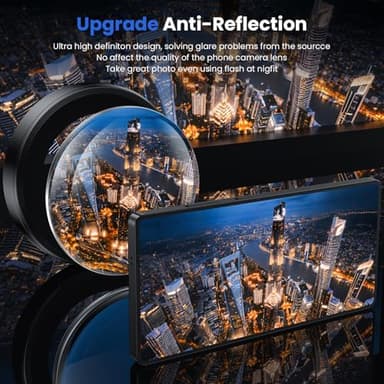 WSKEN for Samsung Galaxy S25 Ultra Camera Lens Protector - Ultra Thin Case Friendly, 9H Shatterproof Tempered Glass with Aluminum Metal Circle Camera Screen Protector Cover Accessories, Black - Image 2