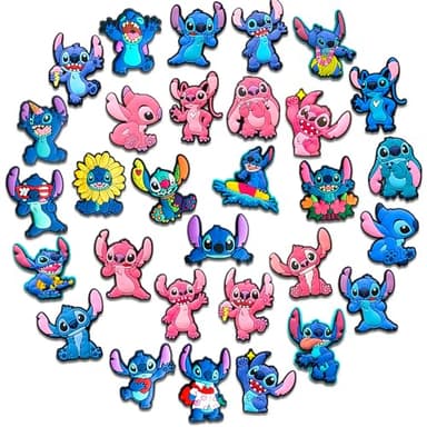 30Pcs Cartoon Shoe Charms for Croc Clogs Sandals, Cute Shoe Decorations - Image 1