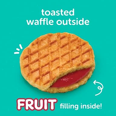 Beech-Nut Toddler Snacks Jammin' Waffles with Fruit Filling for Babies & Toddlers, Pear Raspberry, 10 Boxes (50 Individually Wrapped Packs) - Image 3