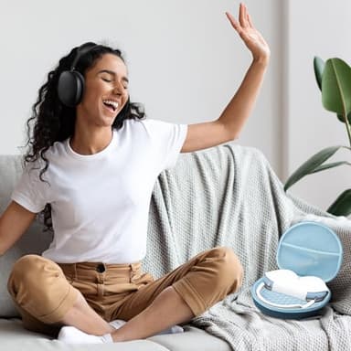 ProCase Hard Case for AirPods Max, Travel Carrying Headphone Case with Silicone Earpad Cover & Mesh Pocket, AirPods Max Protective Portable Storage Bag -Navy - Image 7