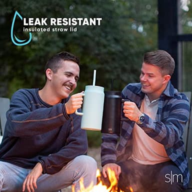 Simple Modern 50 oz Mug Tumbler with Handle and Straw Lid | Reusable Insulated Stainless Steel Large Travel Jug Water Bottle | Gifts for Women Men Him Her | Trek Collection | 50oz | Graphite - Image 5