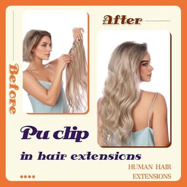 Full Shine Human Hair Clip in Extensions Dark Brown 24 Inch Seamless Clip in Hair Extension Real Human Hair Straight PU Invisible Hair Extensions Human Hair Full Head 8 Pcs 120 Grams - Image 6