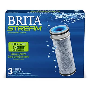 Brita Stream Pitcher Water Filter for Pitchers and Dispensers, BPA-Free, Replaces 1,800 Plastic Water Bottles a Year, Lasts Two Months or 40 Gallons, Includes 3 Filters - Image 5
