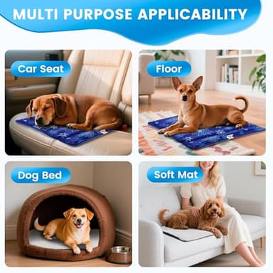 PatiencET Dog Cooling Mat, 19'' x 19'' Pet Cool Mat for Dogs and Cats, Durable Water Injection Dog Cooling Pad for Summer, Pet Cool Bed with Removable Cover for Indoor Outdoor - Image 6
