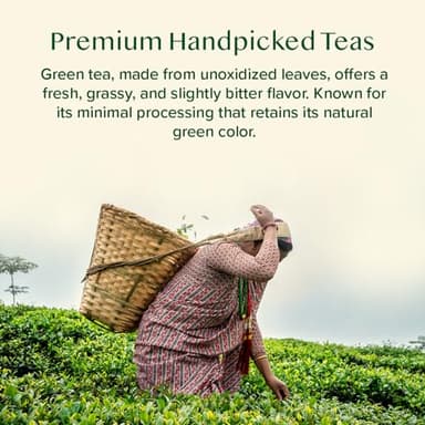 VAHDAM, Assorted Green Tea Loose Leaf Tea Gift Set (10 Flavors) Gift Ideas for Women & Men | Exotic Himalayan Green Tea Blends | Resealable Ziplock Pouch | Gifts for Him/Her - Image 6