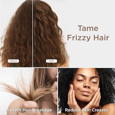 Bedsure Satin Pillowcase for Hair - Lavender Satin Pillow Cases Standard Size with Zipper 2 Pack, Similar to Silk Pillow Cases for Skin, Silky & Soft, Gifts for Women Men, 20x26 Inches - Image 3