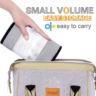 Shiaon Baby Sling Carrier, Baby Carrier Newborn to Toddler(7-45lbs), Toddler Carrier with Safety Buckle, One Shoulder Adjustable Shoulder Strap, One Size Fits All, Mesh Grey - Image 6